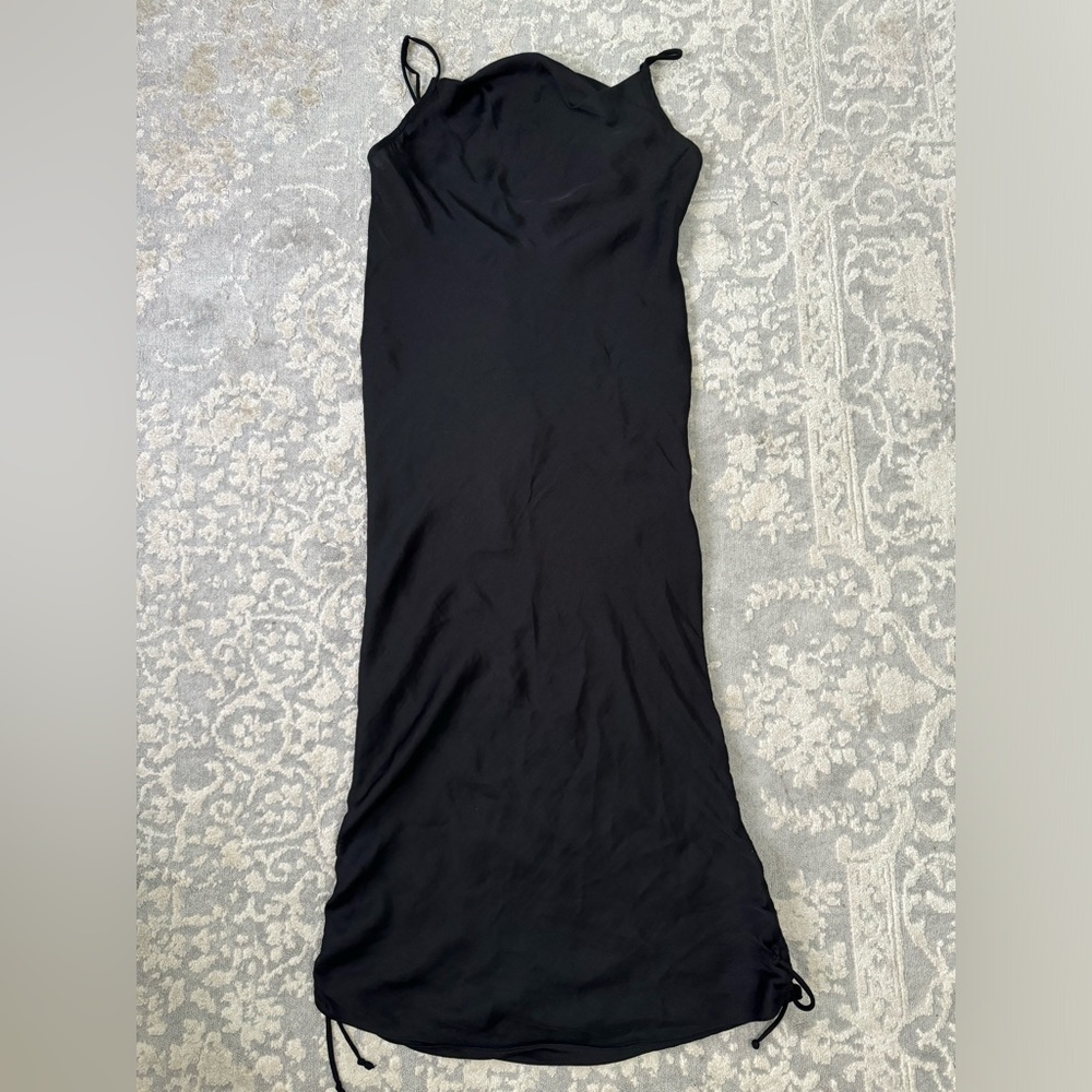 Intimately Free People Day To Night Convertible Slip Dress. Color Black. - Picture 13 of 14